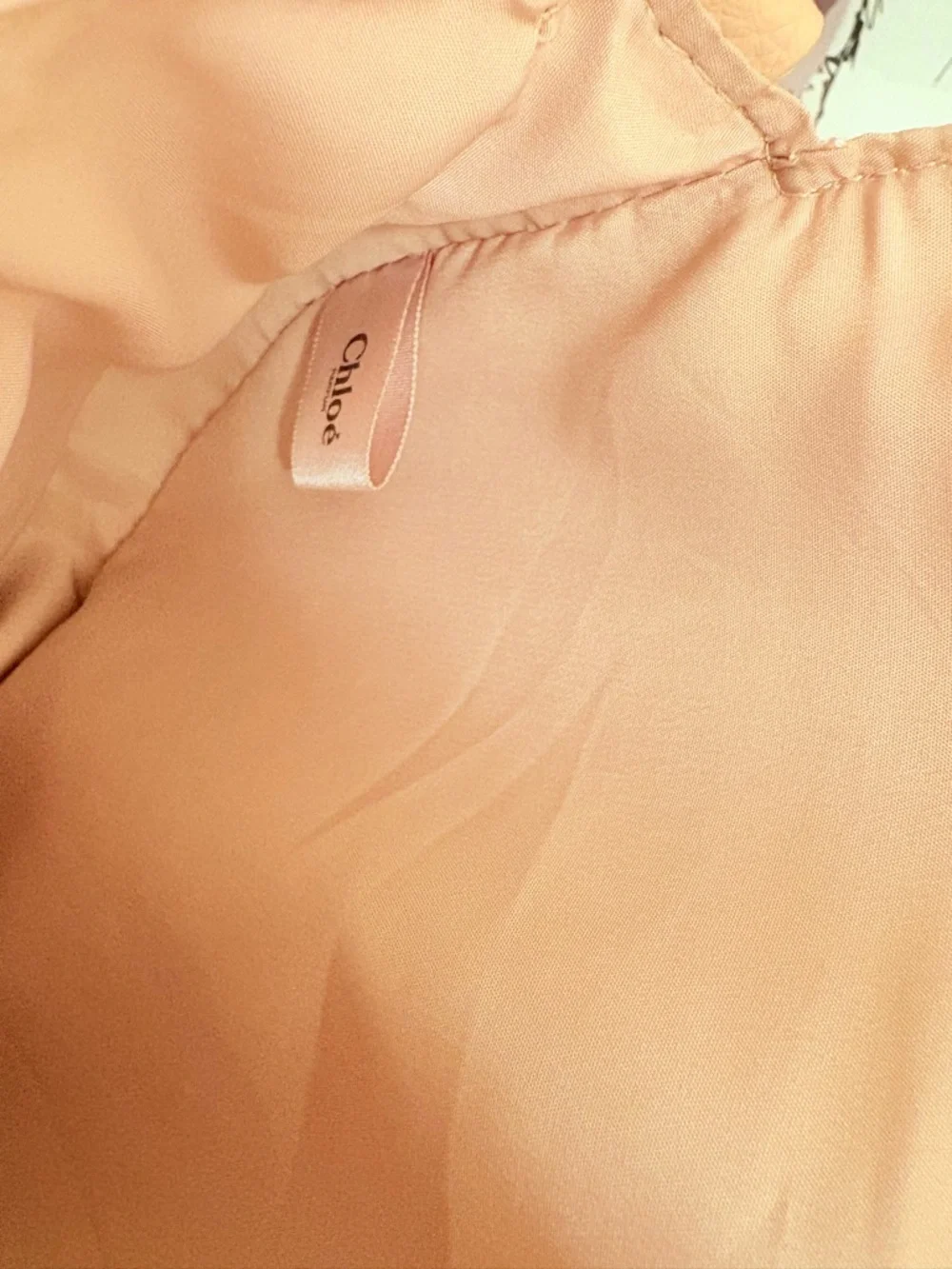 Chloé Parfum Blush Pink Pebbled Wristlet | NWOT - Picture 7 of 10